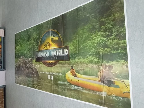 Jurassic World Rebirth Scarlett 2025 Orig Promo 6 Six Sheet Poster India Huge !!