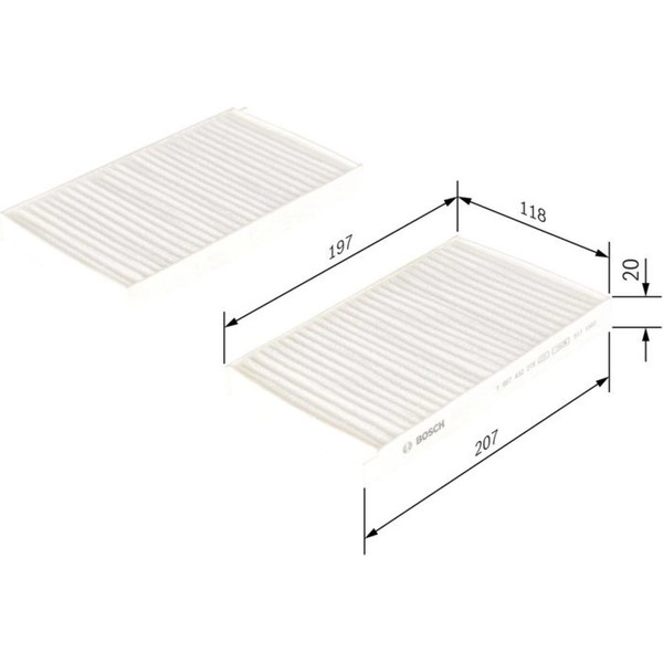 Bosch 1 987 432 278 Filter Innenraumluft FüR Hyundai Tucson JM Innenraumfilter-image