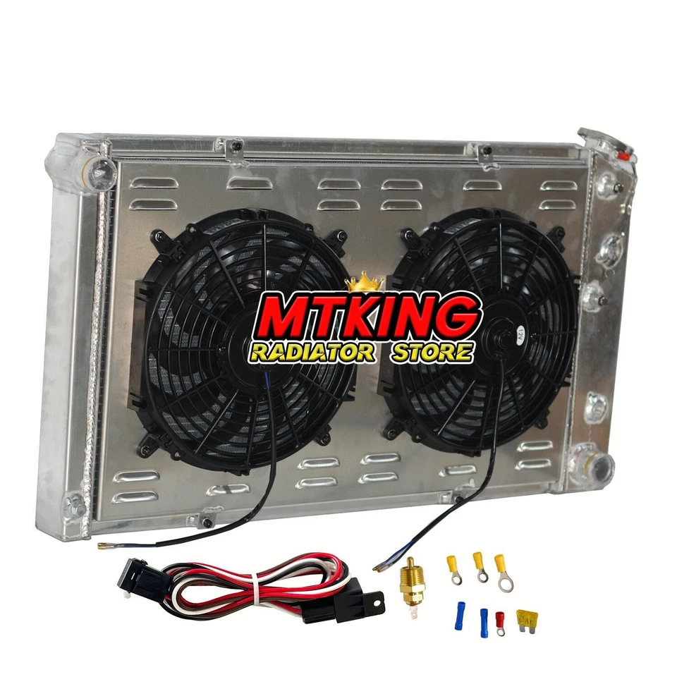 Radiator+Shroud Fan For 1968-1972 Buick Skylark LeSabre/Chevy Impala El Camino - Image 2 of 4