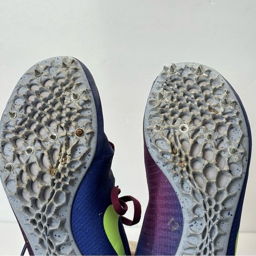 Nike Zoom Jafly Men's Size 10 Purple Lime Track Sprint Spike Shoes - Imagen 10 de 11