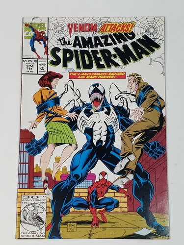The Amazing Spider-Man 374 Marvel Comics Venom Vintage VF/NM or better 1993