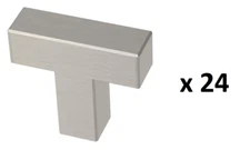 *24* Franklin Brass Modern 1-1/4 in. Cabinet T-Shape Knobs in Stainless Steel
