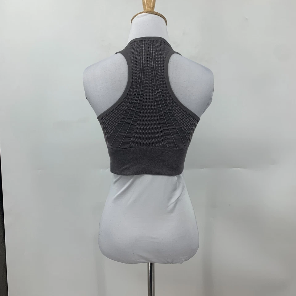 Betsey Johnson Longline Sorts Bra Womens M Medium Racerback Halter Perforated Foto 3 de 4