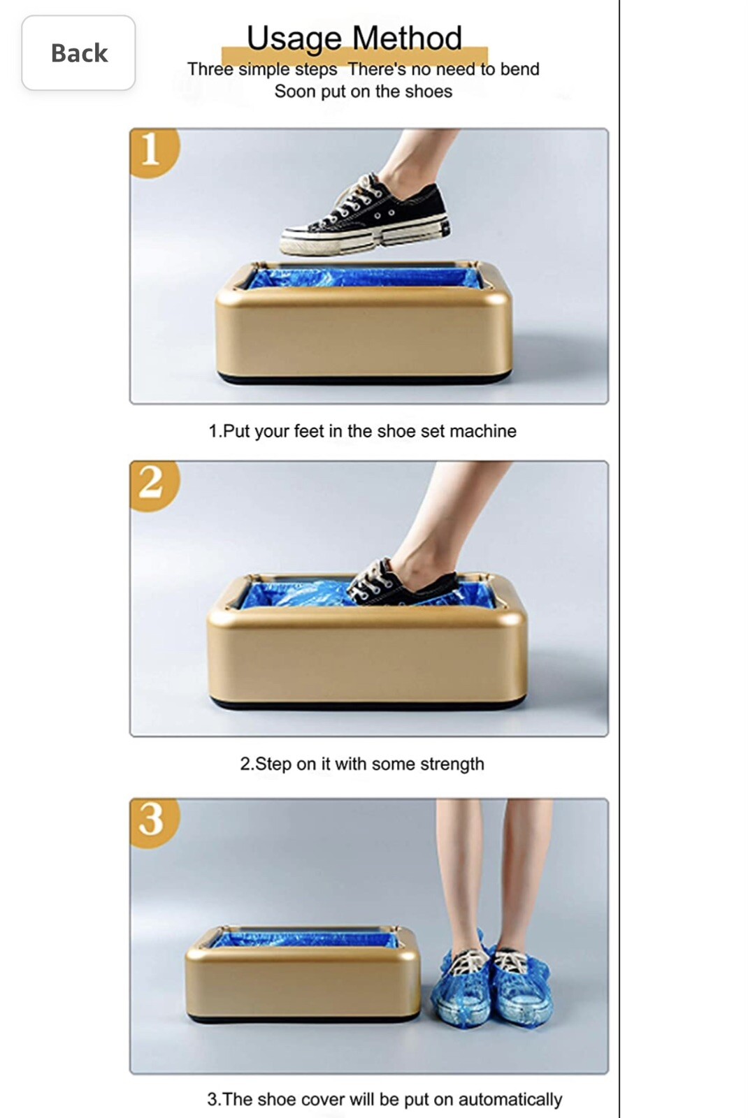 Disposable Automatic Shoe Cover Overshoes Dispenser Machine + 200 Shoe Covers eBay