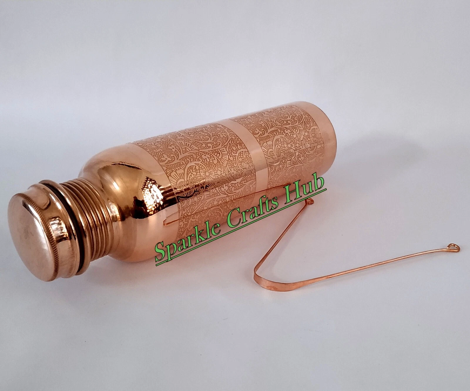 Beautiful Engraved Floral Design Pure Copper Bottle With Copper Tongue Scraper
Opens in a new window