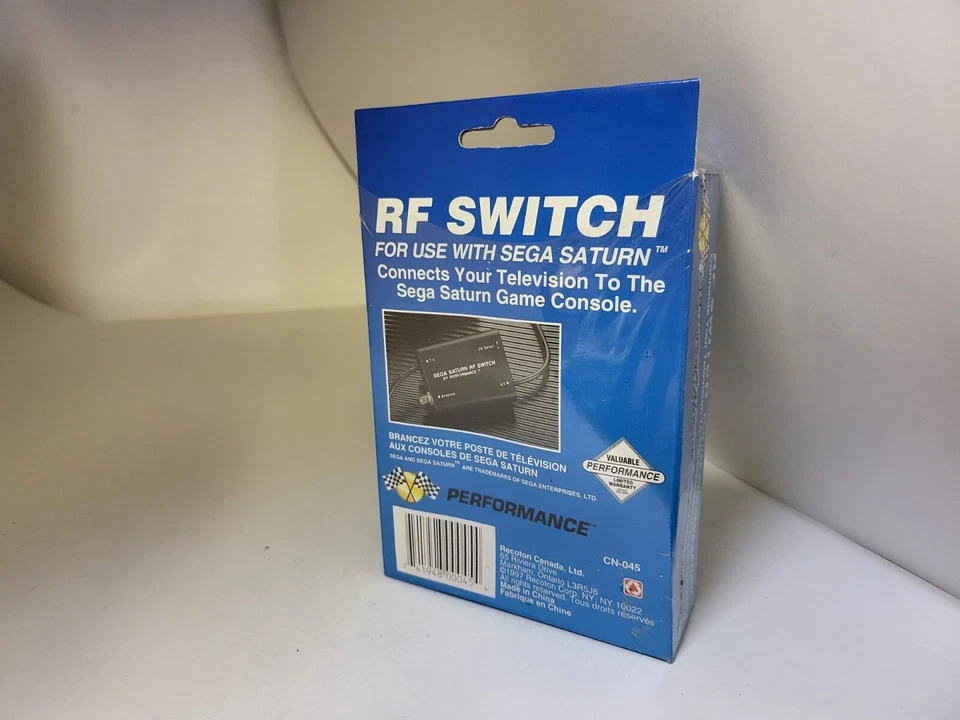 NEW CN-045 PERFORMANCE AUTOMATIC RF RFU CABLE TV ADAPTER FOR SEGA SATURN  #26C - Image 2 of 4