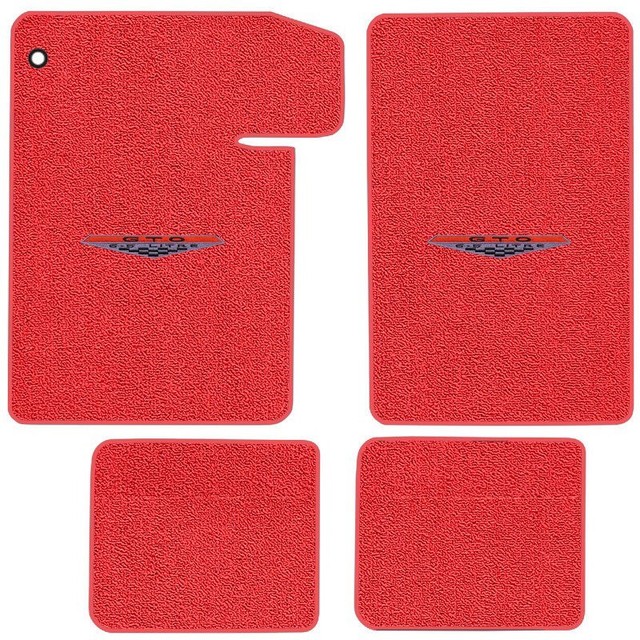 Pontiac GTO Custom Logo Loop Carpet Floor Mats Choose Mat Color And