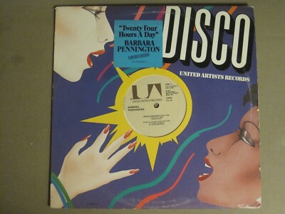BARBARA PENNINGTON TWENTY FOUR HOURS A DAY 12'' ORIG '77 UNITED ARTISTS DISCO VG