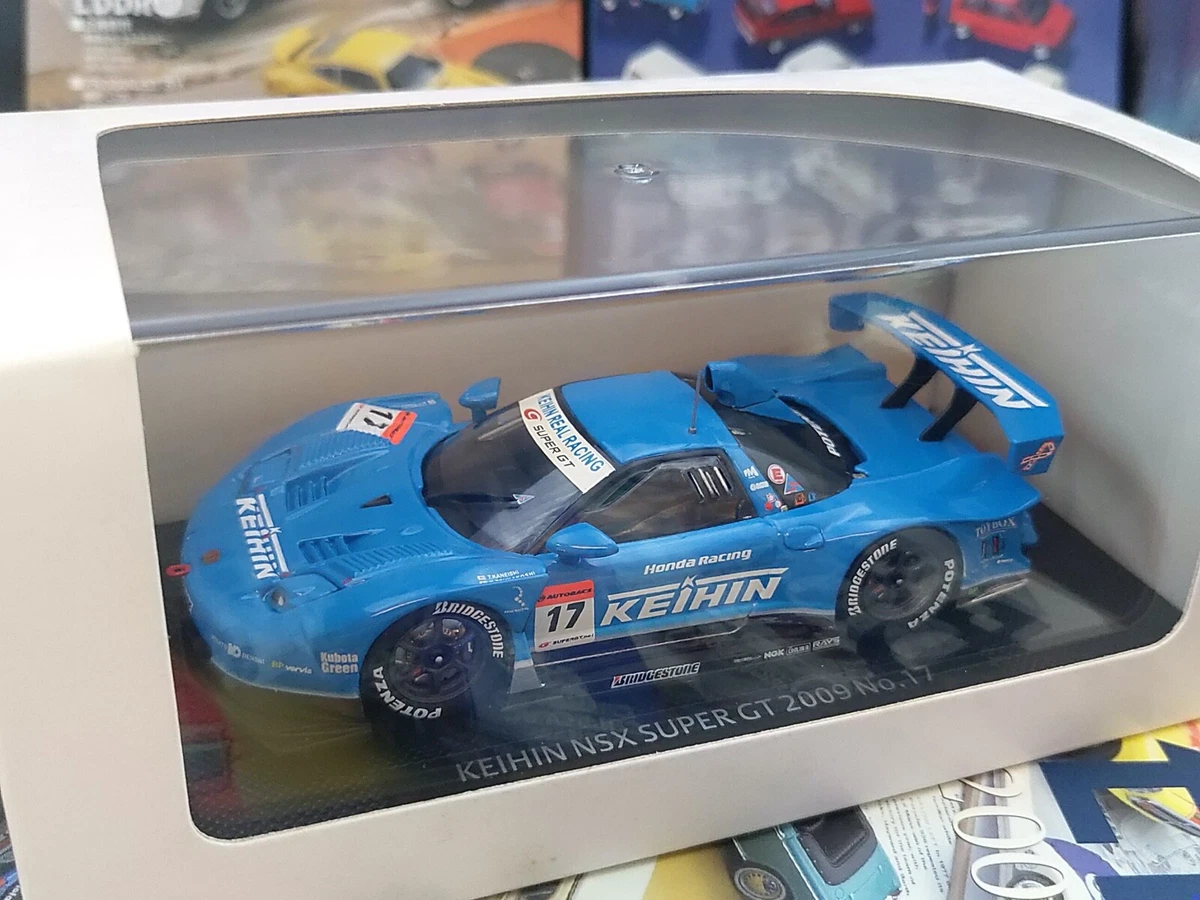 EBBRO 1:43 SCALE 2009 KEIHIN HONDA NSX SUPER GT 500 NO. 17 DIE