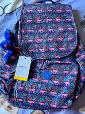 Mochila Kipling City Pack City Jungle Estampados Mono Nueva con Etiquetas