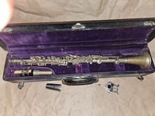 P. X. Laube Silver Metal Clarinet, USA, Good Condition