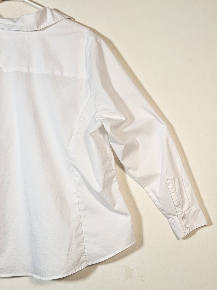 Brand women's white dress shirt button down size 2XL 18W