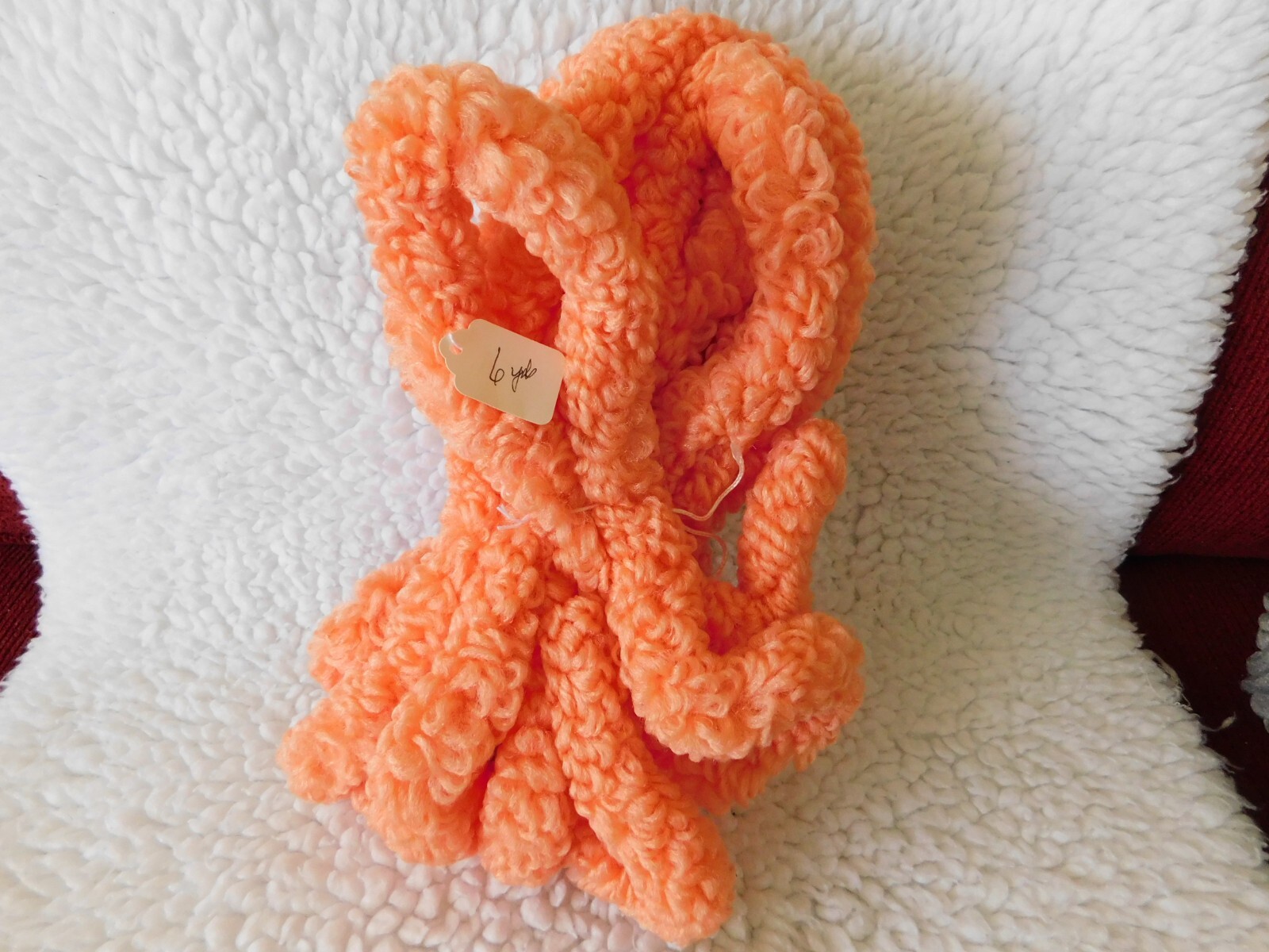 Craft Designer Jumbo Loopy Chenille 6 Yards bolt Peach NEW eBay