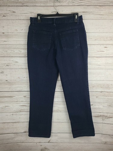 Gloria Vanderbilt Women's Size 6 Short Amanda Dark Blue Denim Jeans Stretch - Picture 11 of 12