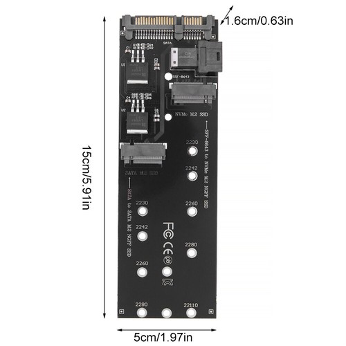 SFF-8643 To M.2 U2 Set NGFF M-Key To Slimline SAS NVME PCIe Fit for Mainboards - Afbeelding 7 van 12