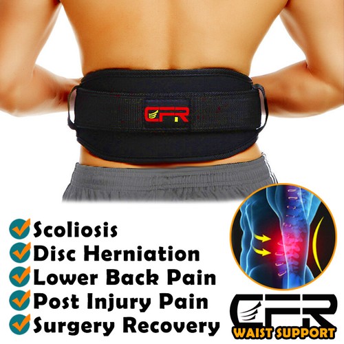 Adjustable Lumbar Support Lower Waist Back Belt Brace Pain Relief Men&Women Gym - Picture 3 of 11