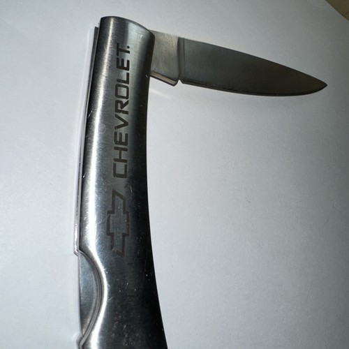 Chevrolet Stainless Steel Folding Pocket Knife (Chevy Avalanche Fan Club Adv.) - Picture 2 of 9