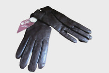 VINTAGE Aris Formal Driving Gloves Brown Leather cashmere lined Size 7 NWT