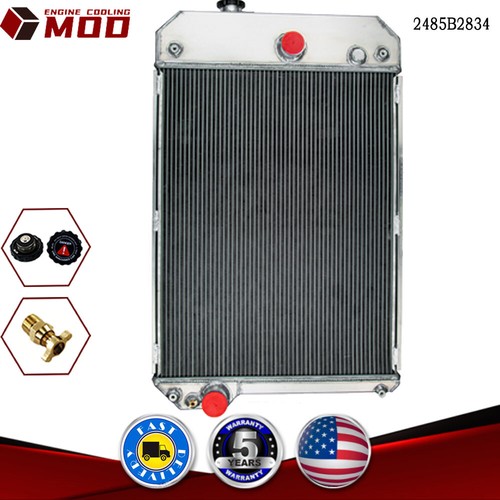 Aluminum Cooling Radiator+Machined Cap For Perkins 1006-6T Generator Set Engine - Picture 1 of 8