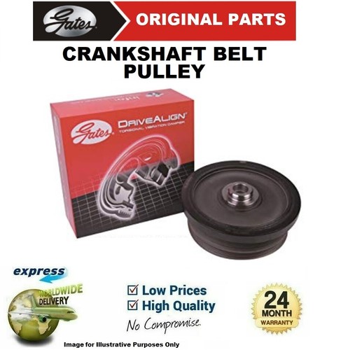 GATES CRANKSHAFT BELT PULLEY for CITROEN AX SAXO XSARA ZX 1.5D 1.5 D 1994-2004 - Picture 1 of 8