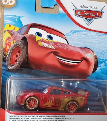 Disney Pixar Cars Muddy Rust-eze Racing Center Lightning McQueen