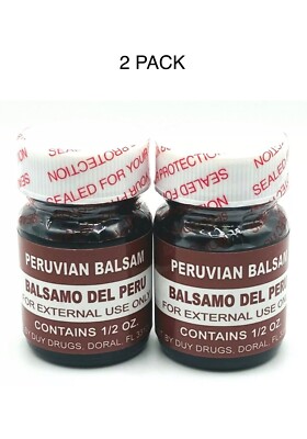 Peruvian Balsam / Balsamo del Peru 0.5 oz  ( 2 Pack )