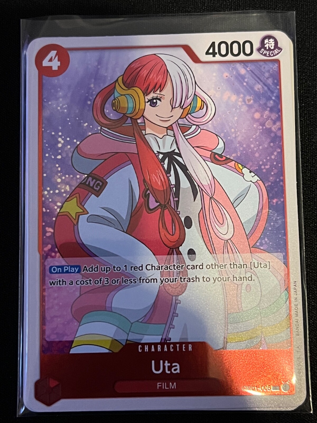 Uta OP01-005 Rare English Romance Dawn one piece tcg Nm pack fresh