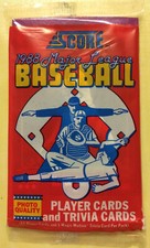 1988 Score Pack Kevin Seitzer Royals (Top) Mackey Sasser Pirates Rookie (Back)