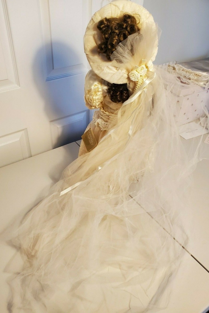 French Bebe Bru Victorian Bride Porcelain Doll Franklin