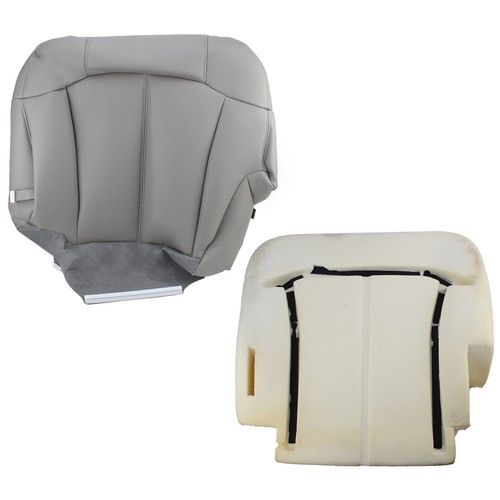 Driver Bottom Seat Skin & Foam Cushion Gray For 1999-2002 Chevy Silverado - Picture 2 of 12