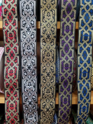 Medieval Lacy Woven Fabric Trim 1 1/2 inch Sold by the Yard