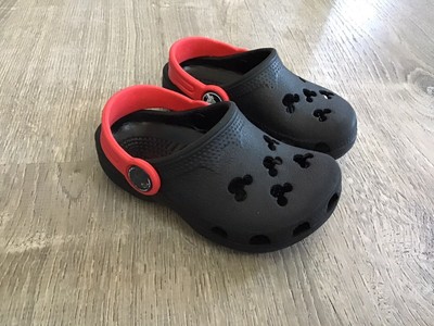 red mickey mouse crocs
