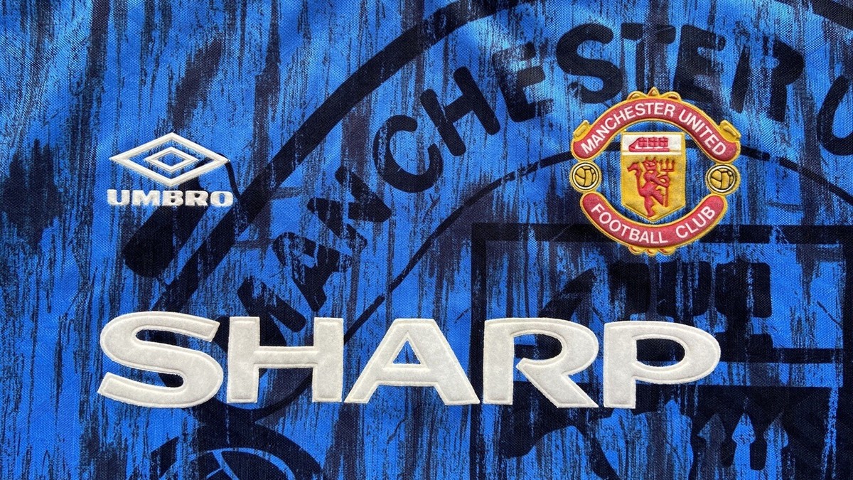 Maillot Extérieur Manchester United 1992/1993 – Umbro Original, Taille M (vintage)