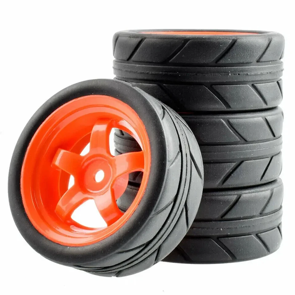 Rc Car 1/10 Wheels Tires Onroad For Tamiya tt01 tt01e tt02 Hpi Rs4 HSP Kyosho D4 - Image 2 of 4