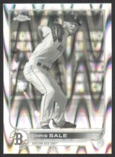 2022 Topps Chrome Sonic Black & White RayWave Refractor Chris Sale Red Sox #118