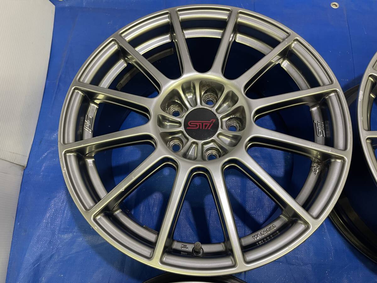 Genuine 17 BBS Subaru Impreza WRX STI Square Set Forged 7.5
