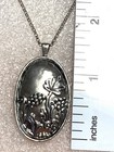 NWOT Or Paz Sterling Silver 925  Flower Oval Pendant 18” Chain Made Israel PZ /a — photo 5