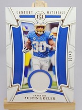 Austin Ekeler 2022 National Treasures Century Material Gold CEN-AEK /49 Chargers