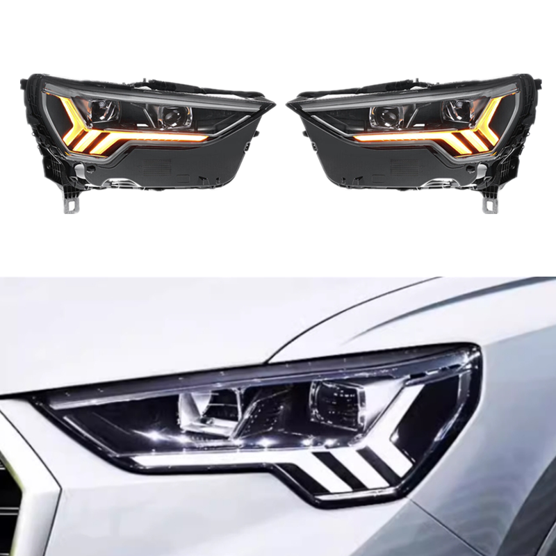 For Audi Q3 2019-20 2024 LED Headlight Lamps Assembly LED DRL