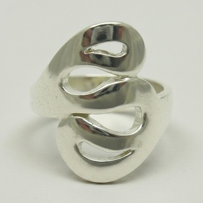 Stilvolle echte Sterling Silber Ring solide punziert 925 handgefertigt Empress