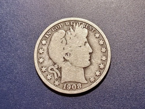 VG 1908-O Barber Half Dollar