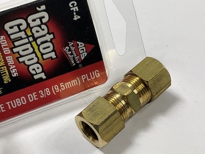 AGS CF-4 Brass Compression Union Fitting For 3/8'' Diameter Tubing