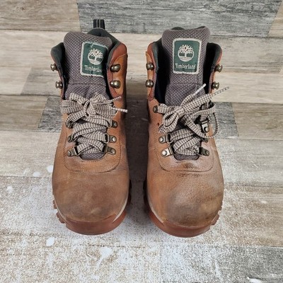 Mns Timberland Brown Leather Lace-Up Hiking Boot Sz 9 s-l400.jpg main image 2
