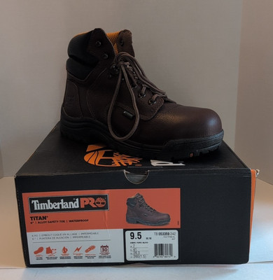 Timberland Pro Titan 6'' Alloy Steel Toe EH Size 9.5 M NIB TB 053359 242 Women WP