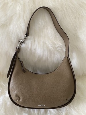 DKNY Womens Thyme Medium Hobo Bag In Taupe