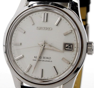Vintage KING SEIKO 4402-8000 1967 44KS CALENDAR 25Jewels Hand-winding From JAPAN