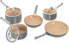 Image of Ninja Extended Life 5-Piece Ceramic Cookware Set (20 & 24Cm Frying Pans+ 16, 18