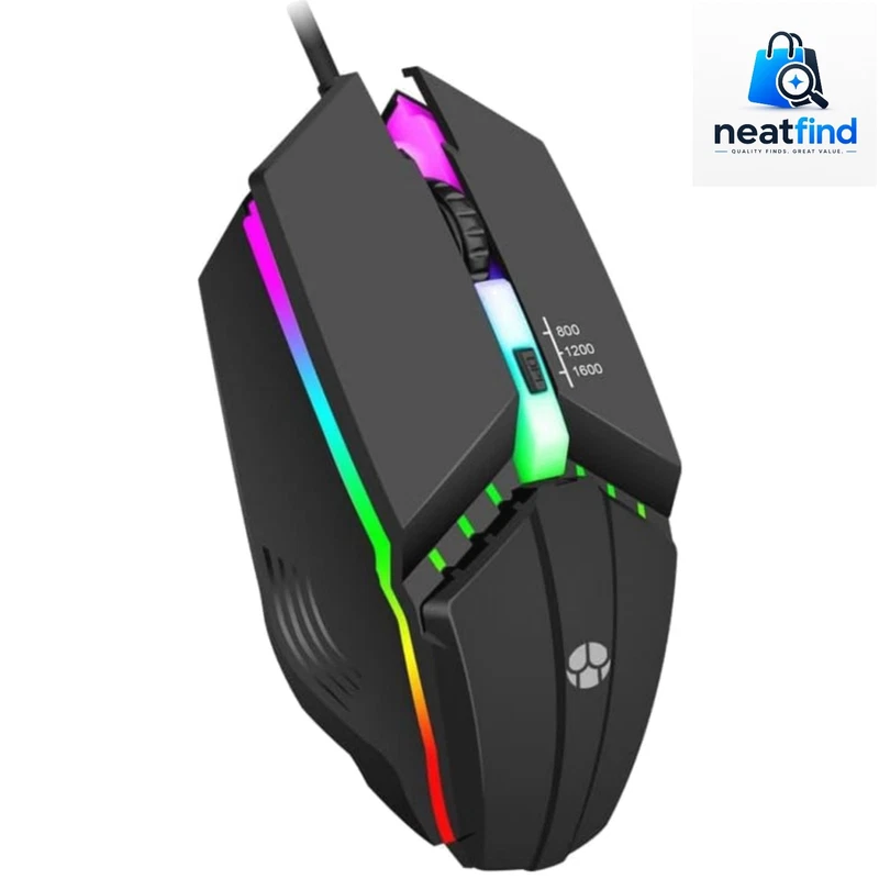 Wired RGB Ergonomic Gaming Mouse