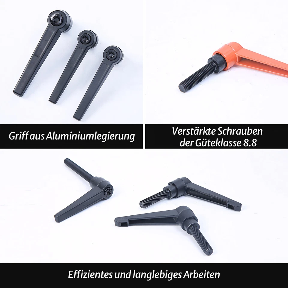 Klemmhebel Klemmmutter Spanngriff Spannmutter Verschlusshebel Klemmgriff M4-M16 - Bild 4 von 4