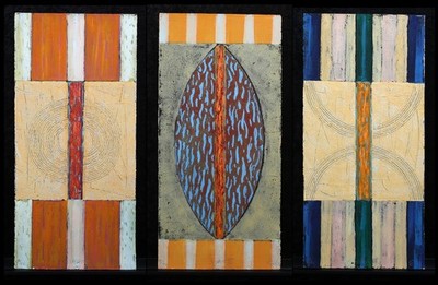 Schädrich, Eckart (Esch) - Symit VIII - Triptychon - Mischtechnik - handsigniert